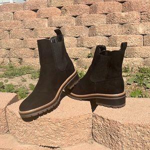 Kensie Boots Khai Black Microfiber Chelsea